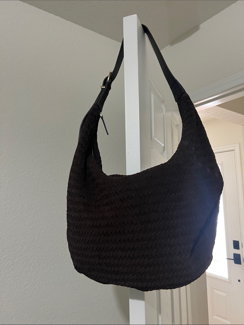 Madewell Essentials Curve Shoulder Bag - Dark Carob - Picture 2 of 7